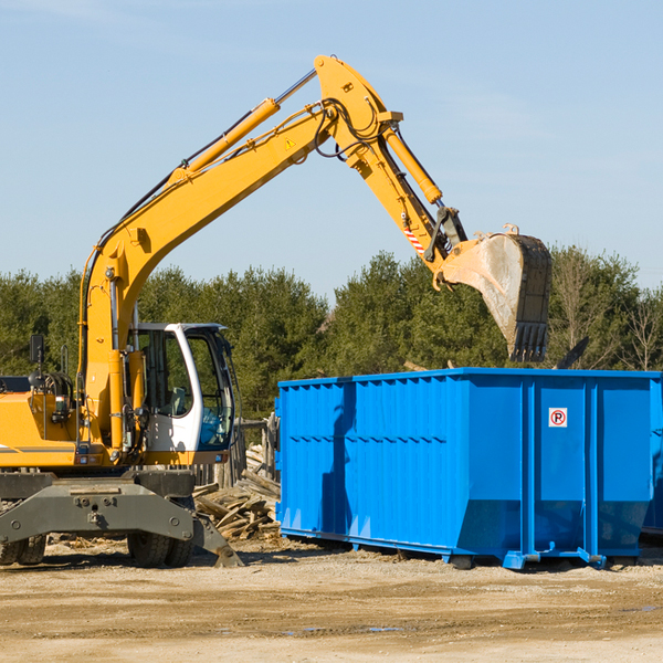 can i choose the location where the residential dumpster will be placed in East Lyme CT